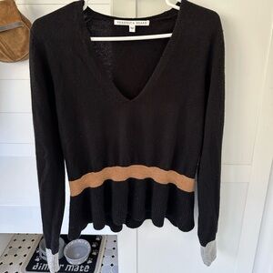 Veronica Beard Peplum Cashmere Sweater